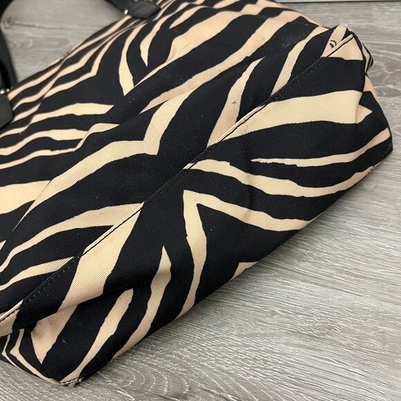 COACH ZEBRA NYLON TOTE/ SHOULDER BAG - Picture 4 of 7
